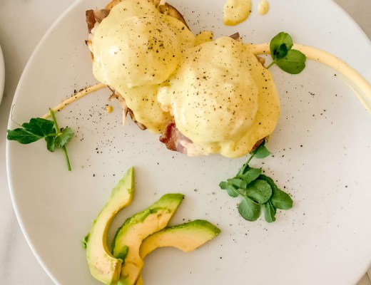 Bacon Benedict with Avocado Hollandaise in Á la Maison Grand - Budapest’s best breakfast & brunch places in the centre - Deák Ferenc square and Astoria | Aliz’s Wonderland