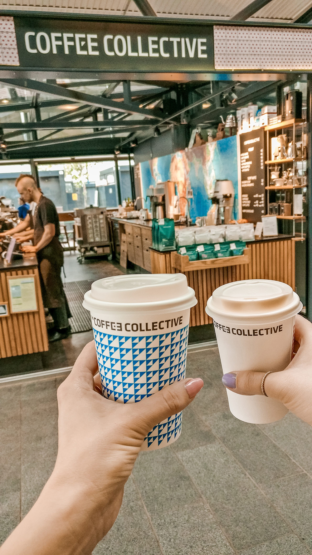 Coffee Collective at Torvehallerne food market - Copenhagen 3-day travel itinerary | Aliz’s Wonderland