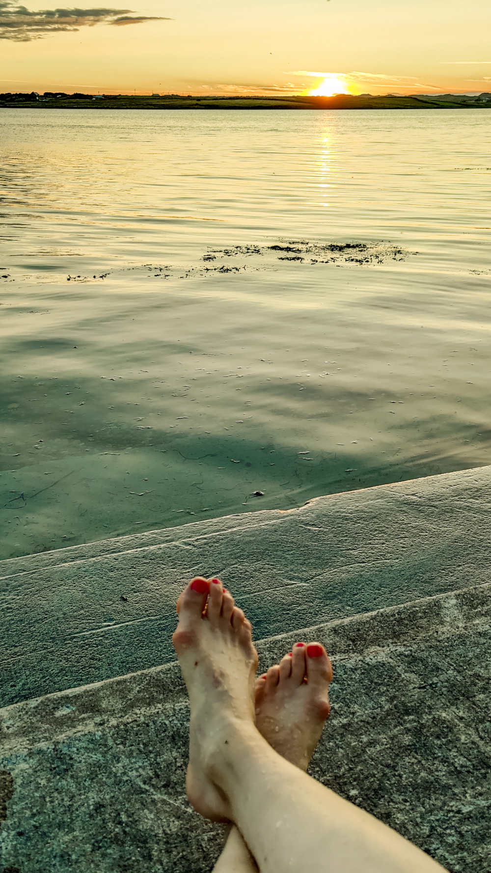 Sunset at Belmullet Tidal Pool - The ultimate County Mayo escape - A 4-day Irish adventure itinerary | Aliz’s Wonderland