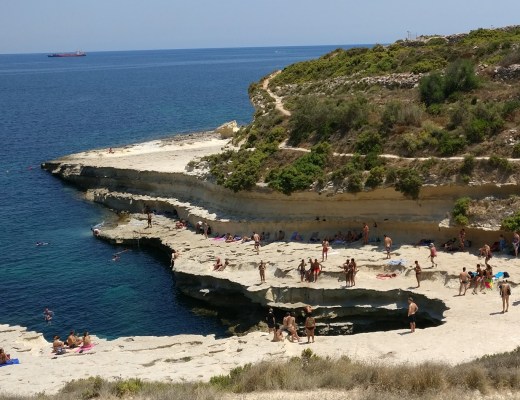 Day 2 in Malta- St Peter’s Pool and the area of Valletta