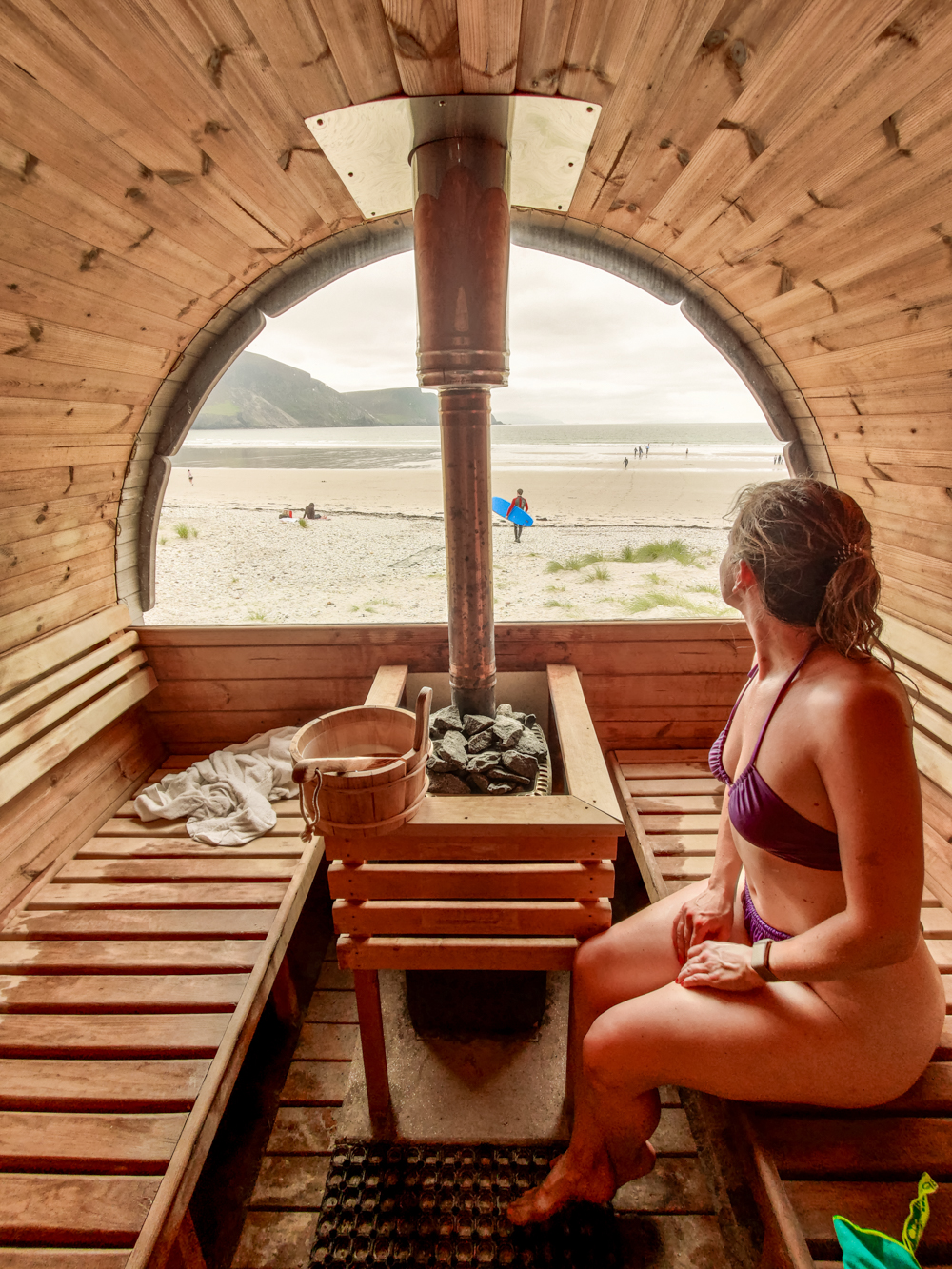 Sabhna Saunas at Keel Beach - The ultimate County Mayo escape - A 4-day Irish adventure itinerary | Aliz’s Wonderland