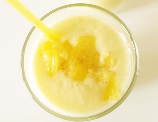 Tropical pineapple smoothie