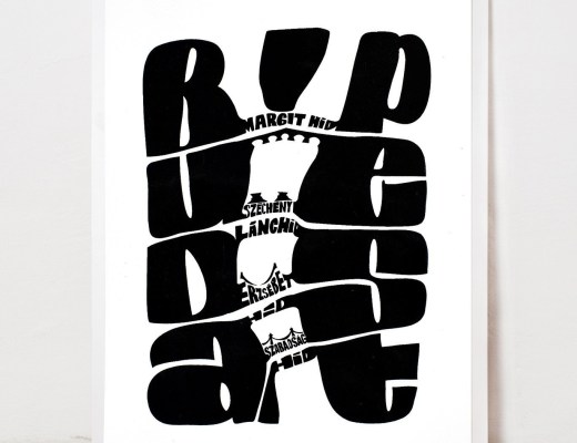 Budapest silkscreen print by Zita Majoros - Budapest inspired illustrations, paintings and prints by Hungarian artists | Aliz’s Wonderland #Budapest #souvenir #homedecor #illustration