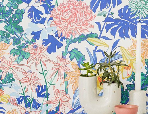 Laurel Kimono Floral Removable Wallpaper by urban outfitters - How to give life to your interior with floral pattern? | Aliz’s Wonderland