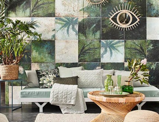 Exotic Damier -Tropical wallpaper - Transform your home into a tropical paradise | Aliz’s Wonderland